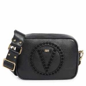 Valentino Black Textured Crossbody Bag with original dust bag